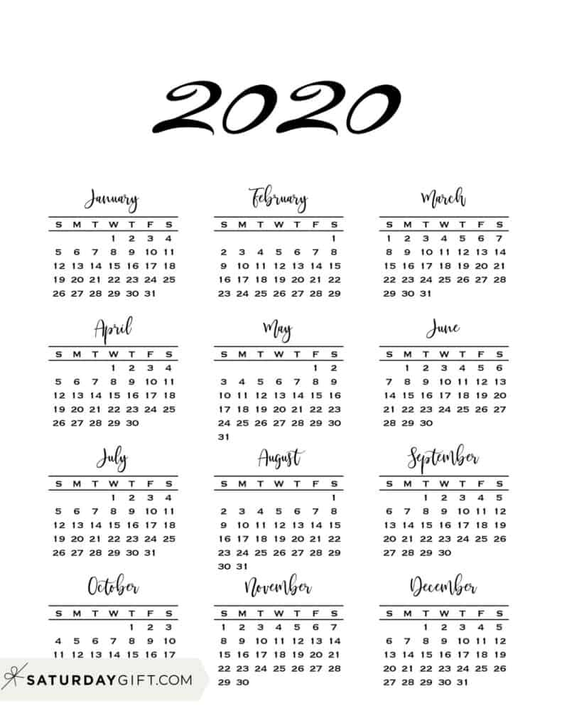 Take Free Month At A Glance 2021 Calendar