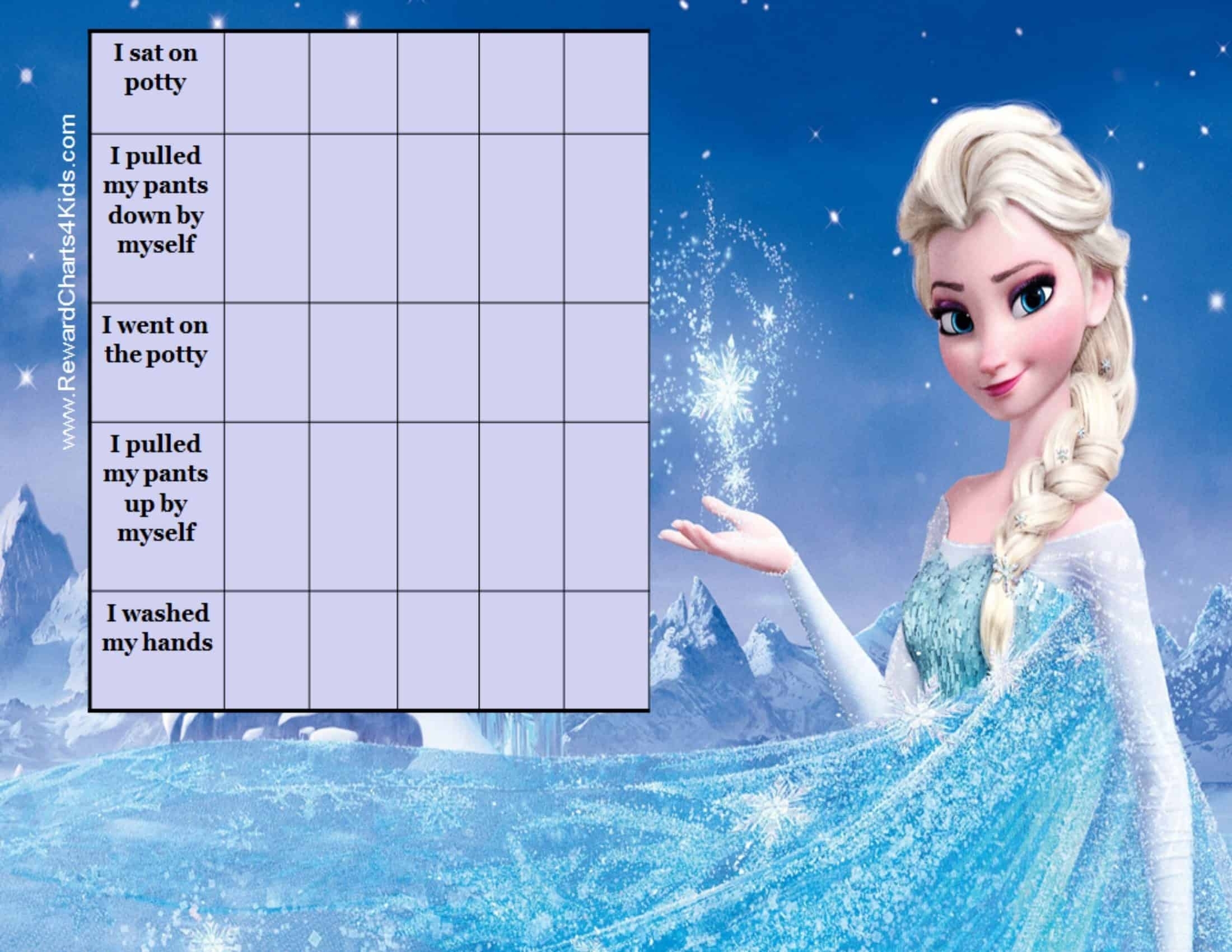 Take Frozen Monday - Friday Star Chart