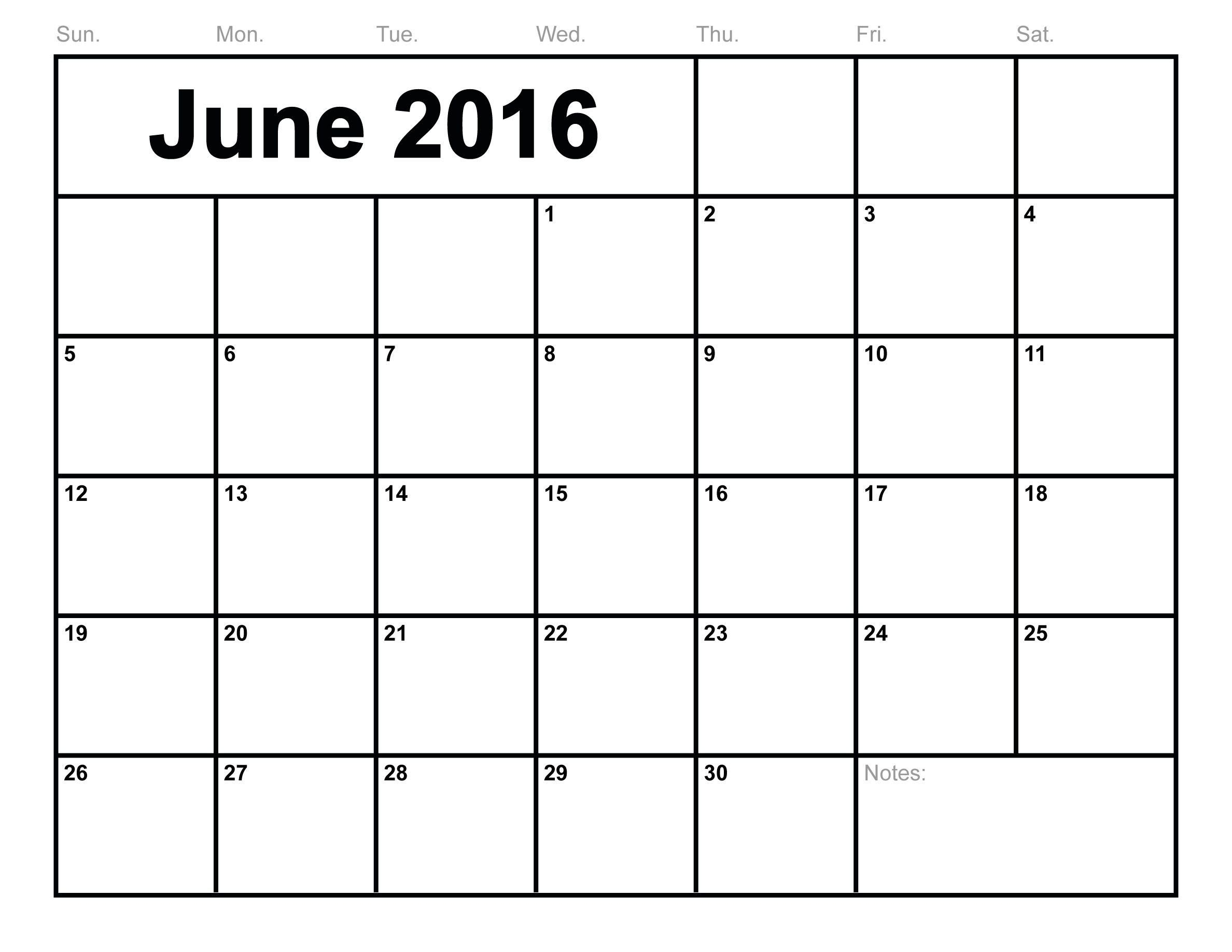 Take Full Size Blank Printable Calendar