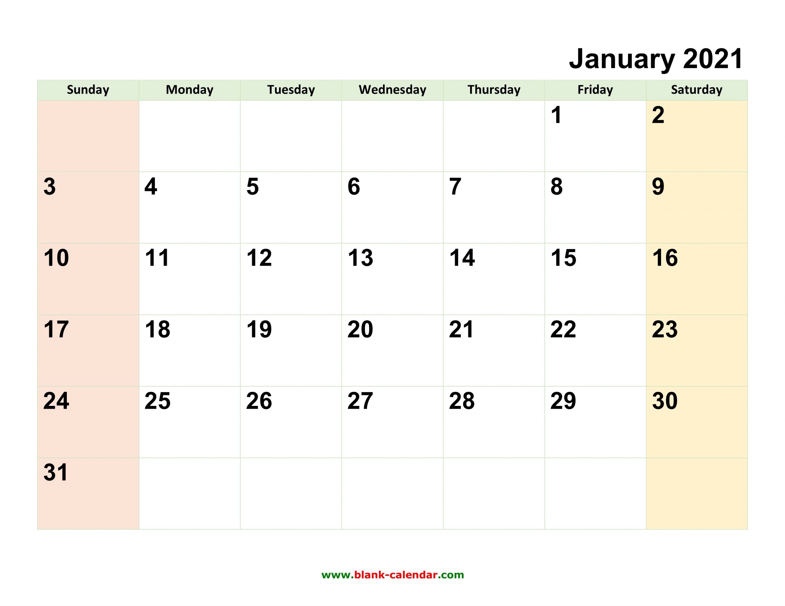 Take Google Calendar 2021 Printable