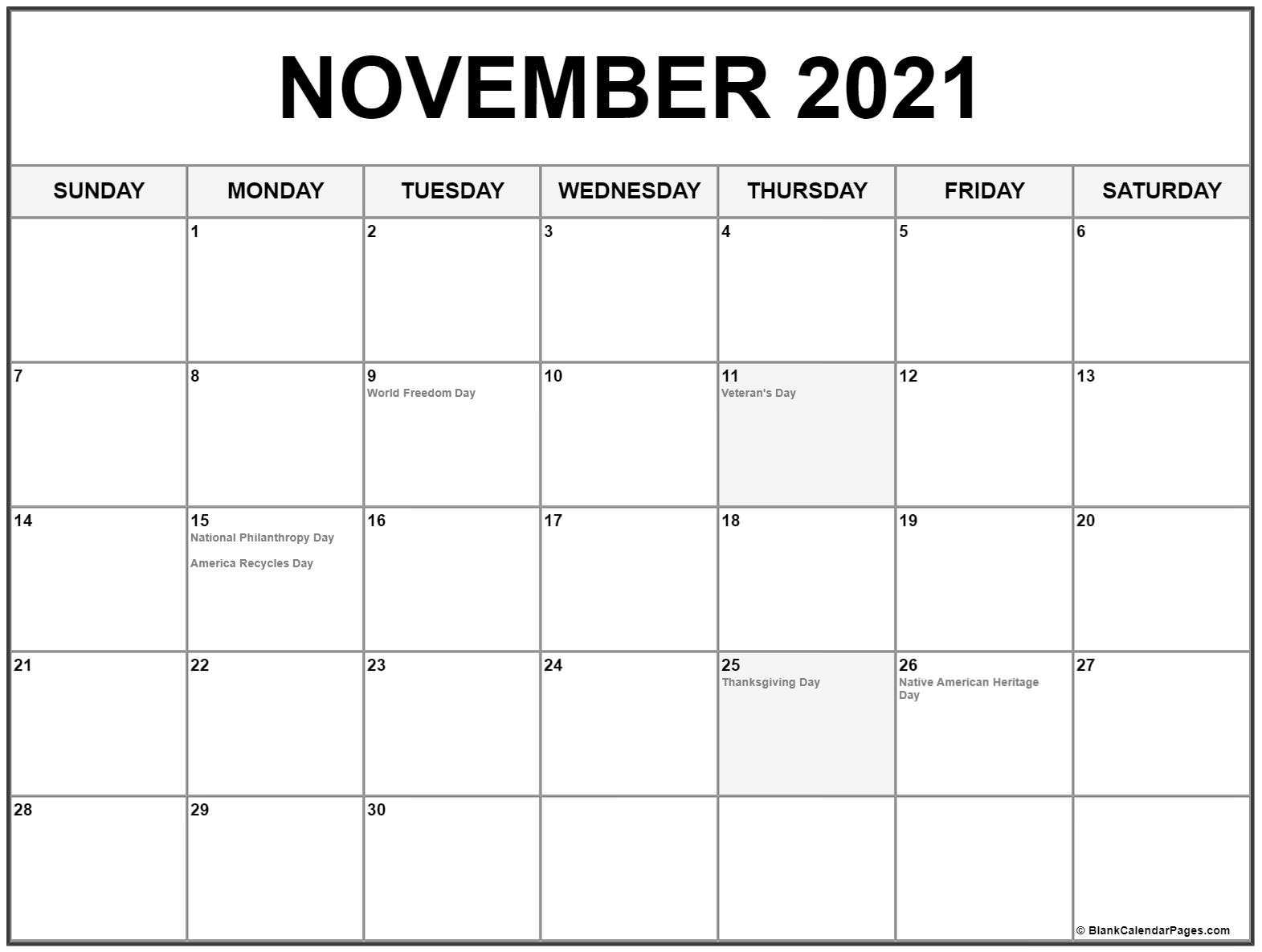 Take Indian Calendar November2021
