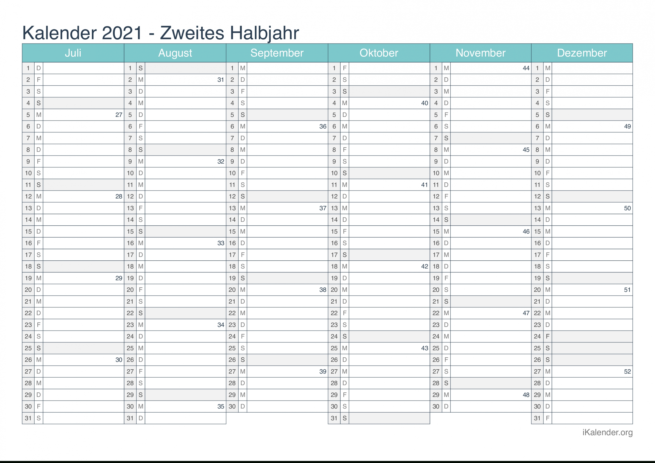 Take Kalender 2021 Zum Ausdrucken