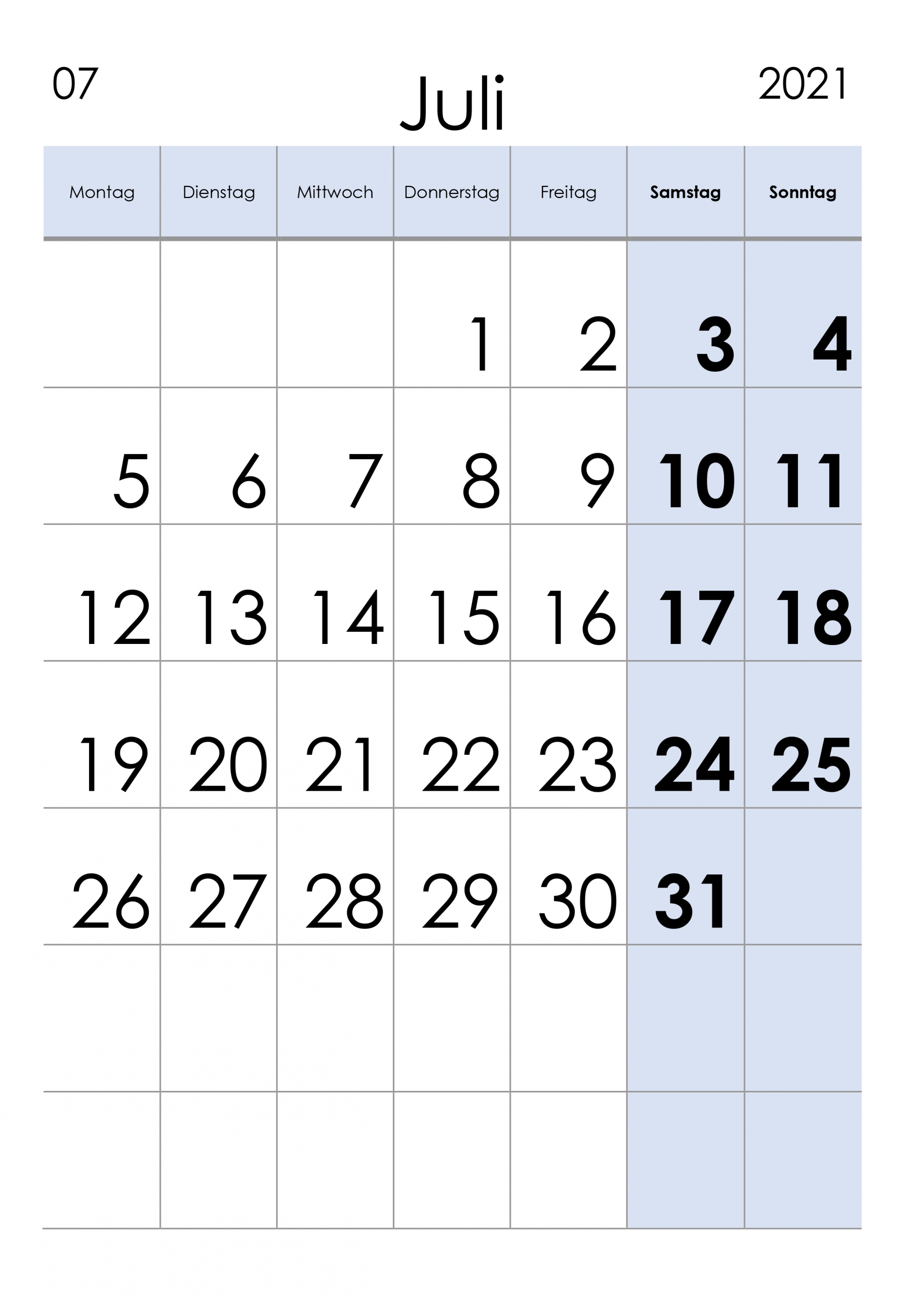 Take Kalender Juli 2021 - Best Calendar Example