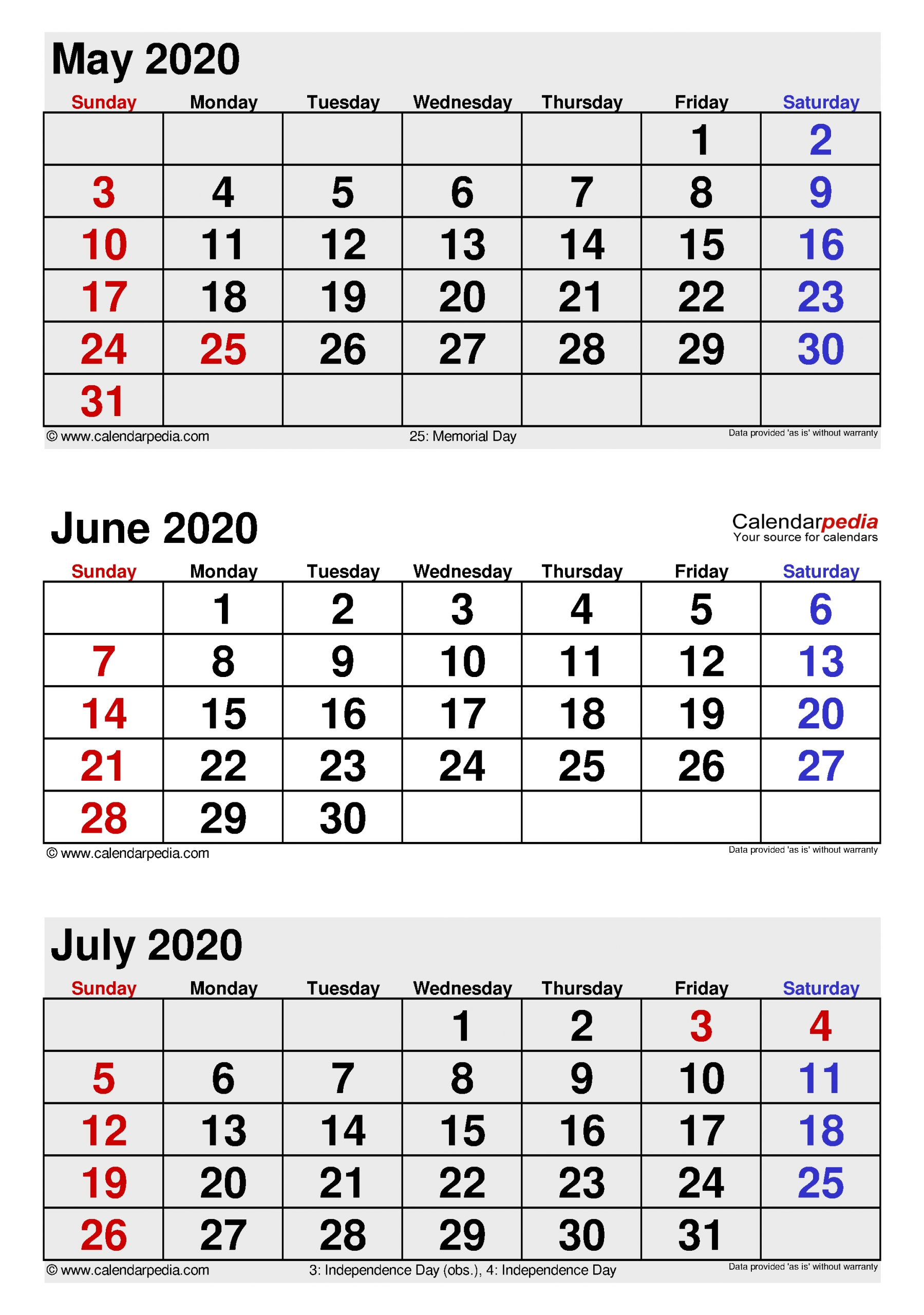 Take Kalender Juni Juli August 2021