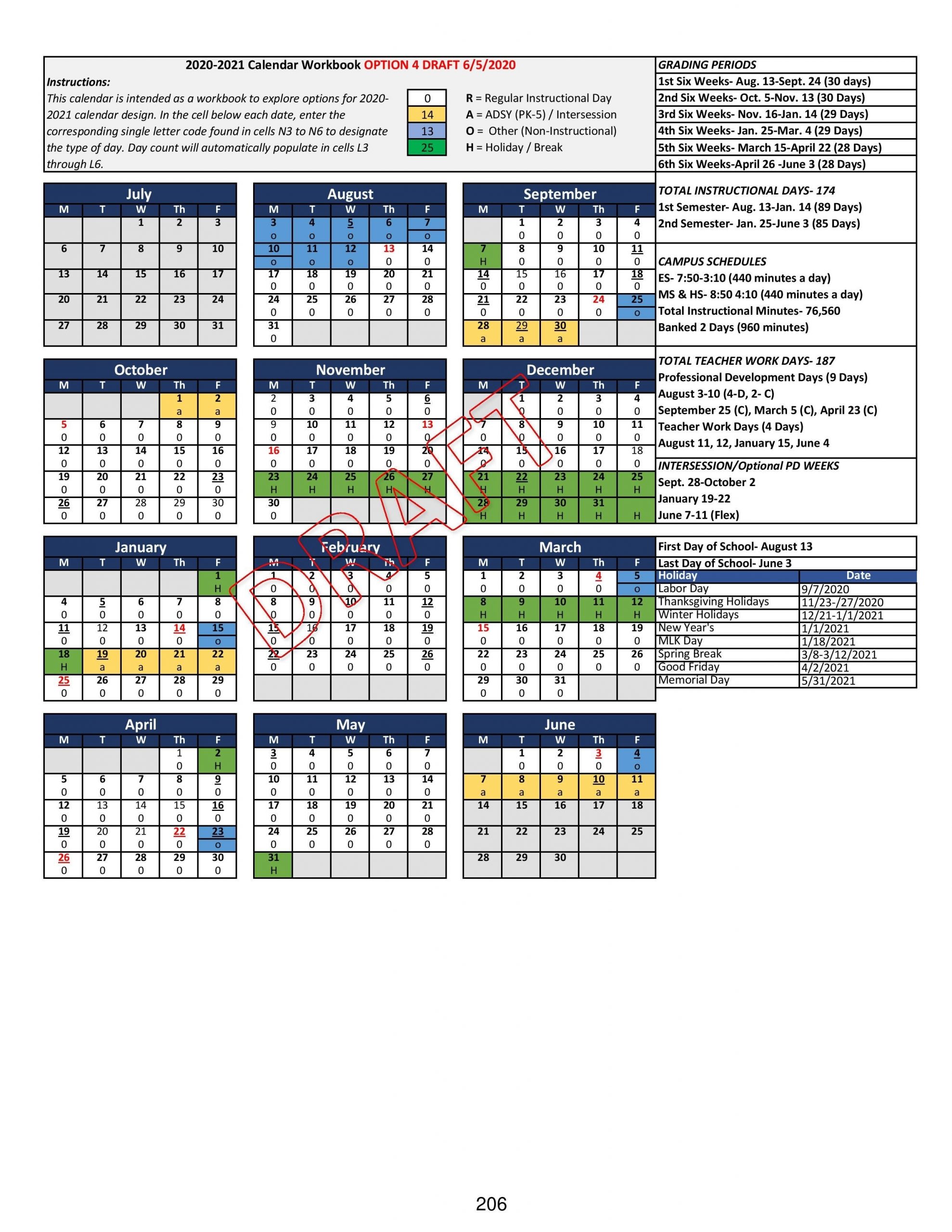 Mid Del Calendar Customize and Print