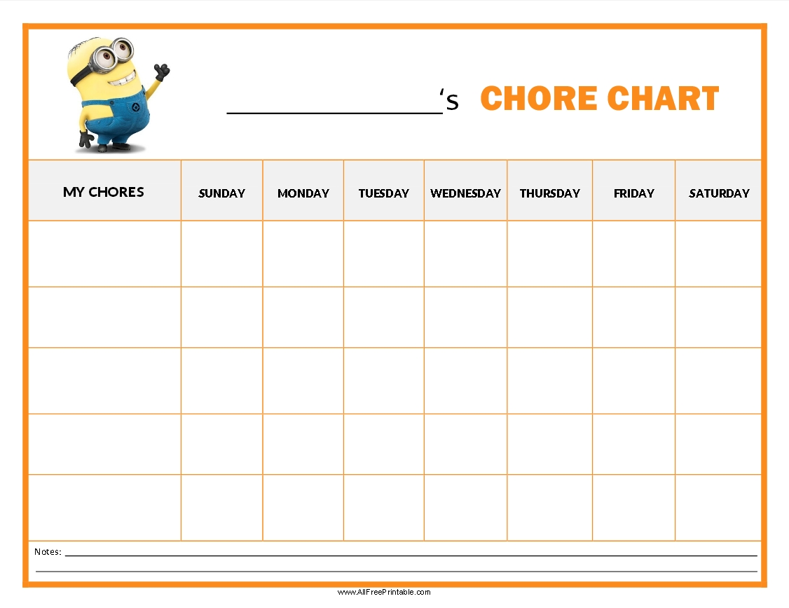 Take Monday To Sunday Chart