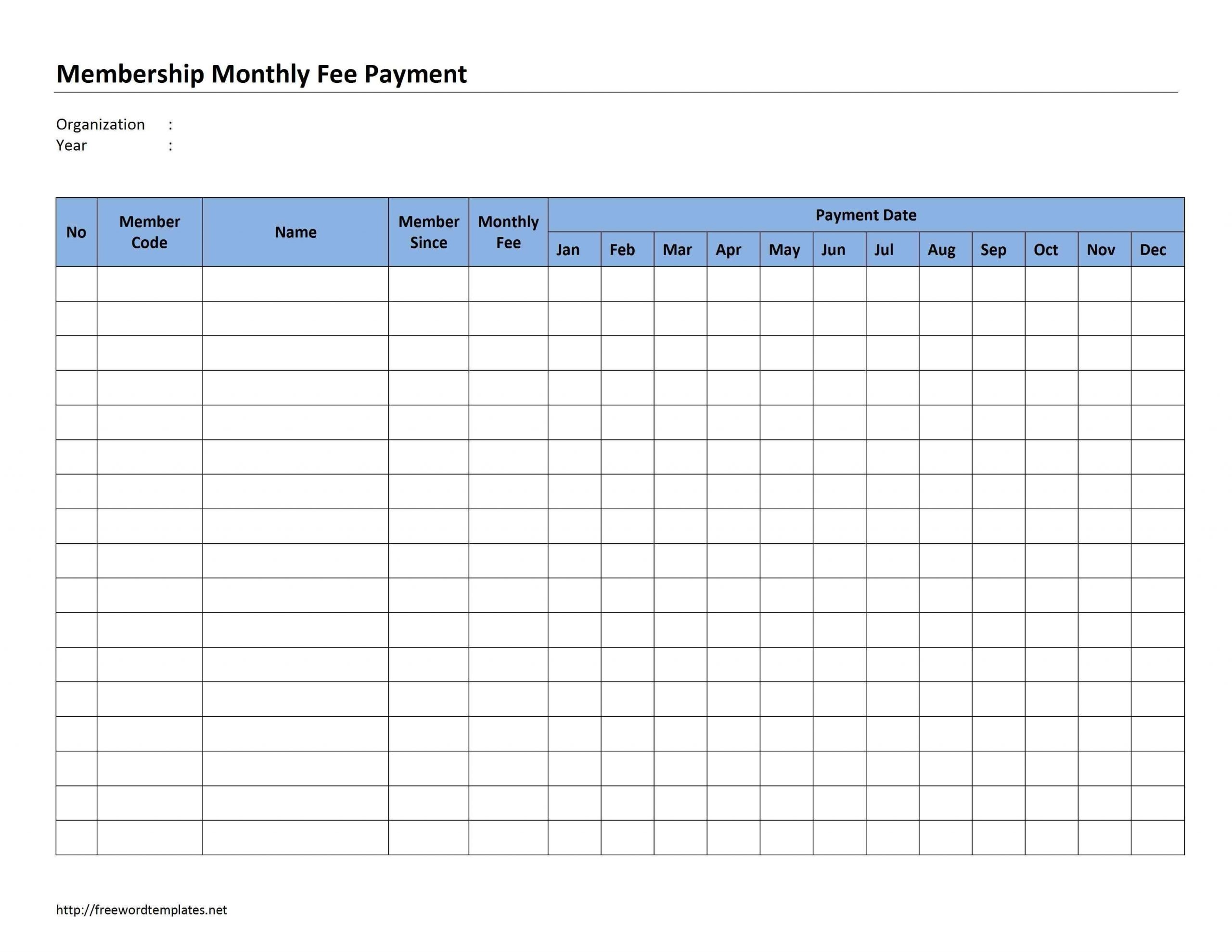 Take Monthly Bill Payment Worksheet
