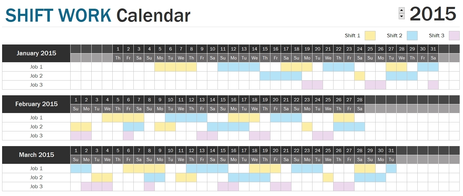 Pitman Schedule Template Free Best Calendar Example