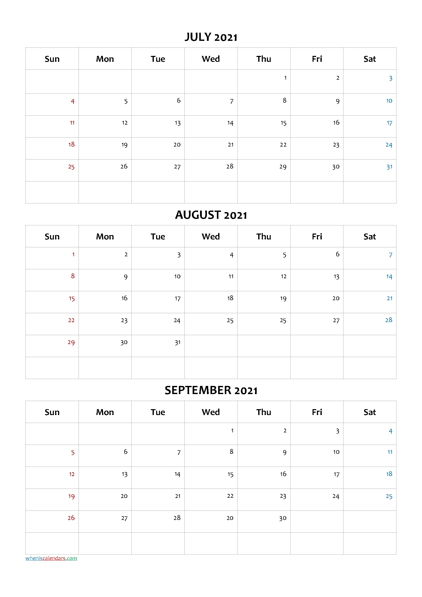 Take Printable 4 Month Calendar Sept 2021