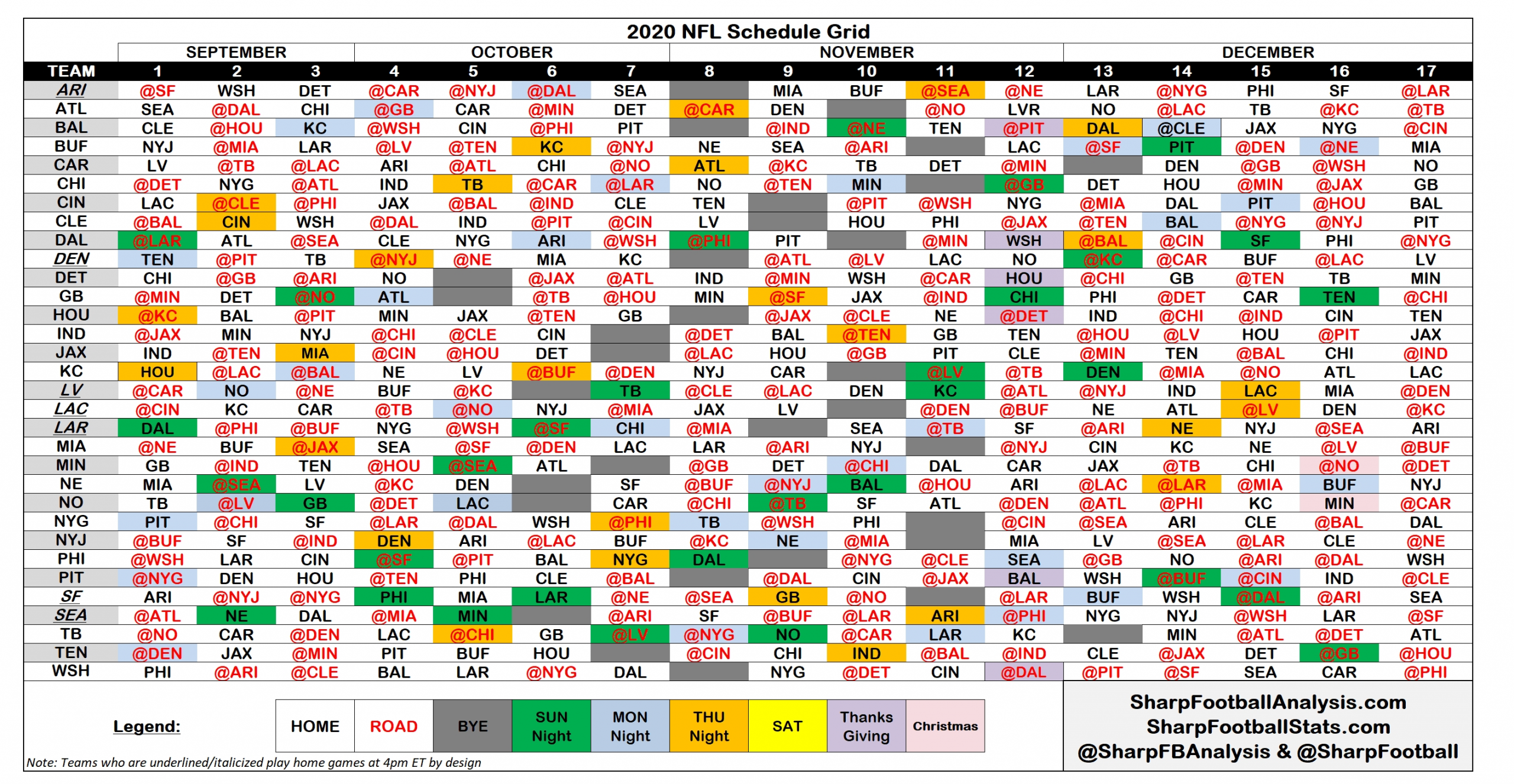 Take Printable Full Nfl Schedule 2021 Season