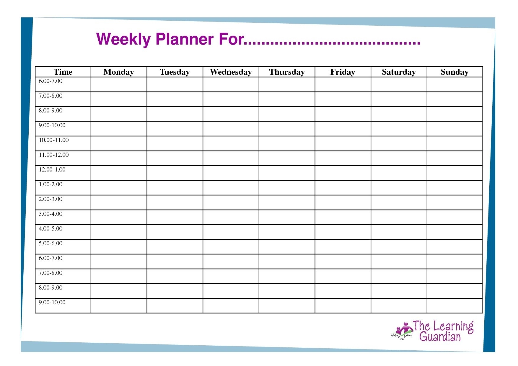 Printable Time Calendar Best Calendar Example
