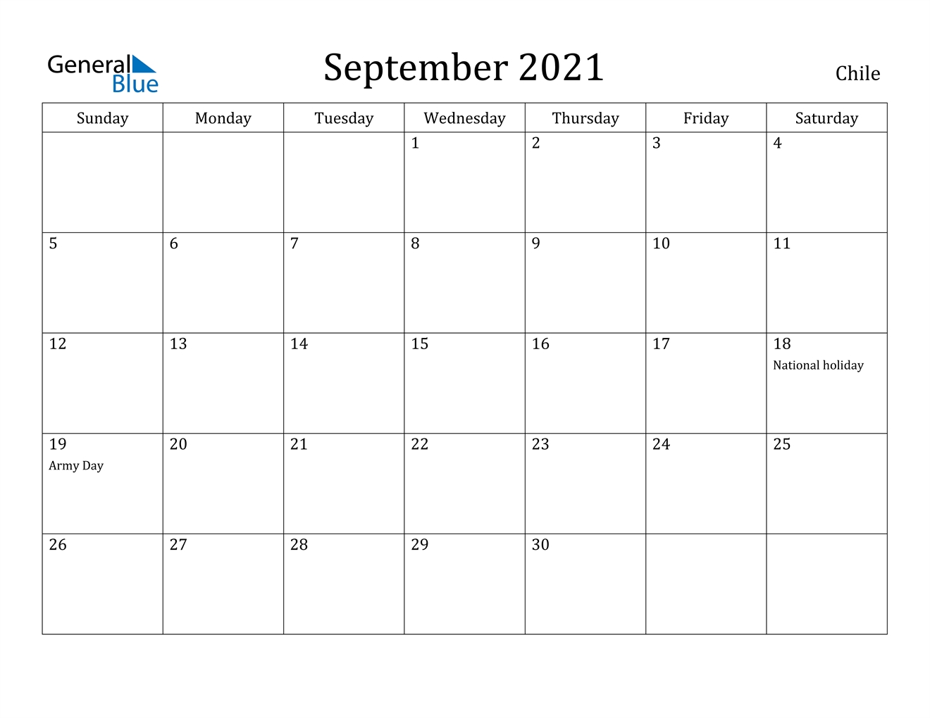 Take September Calendar 2021 With Holiday