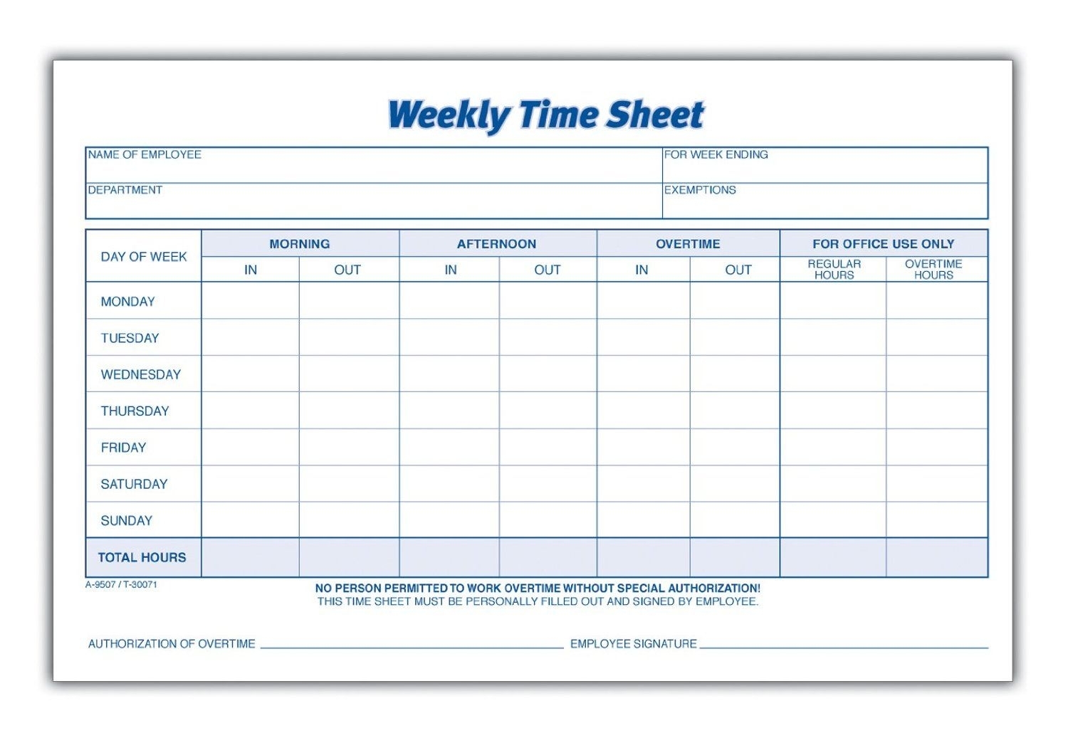 Weekly Sign In Sheet Printable Blank Best Calendar Example