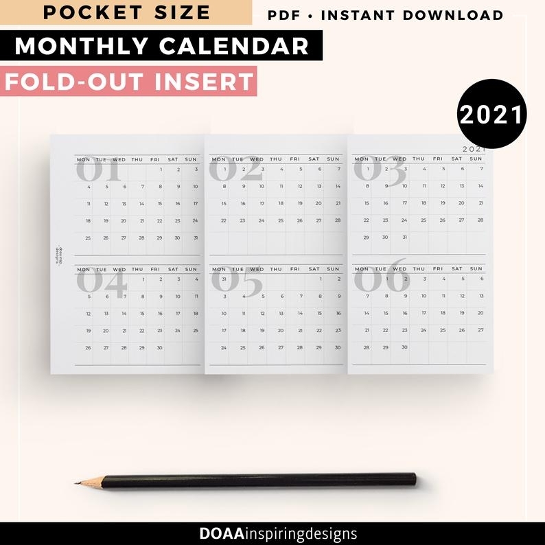 Catch 2021 Printable Pocket Calendar Free