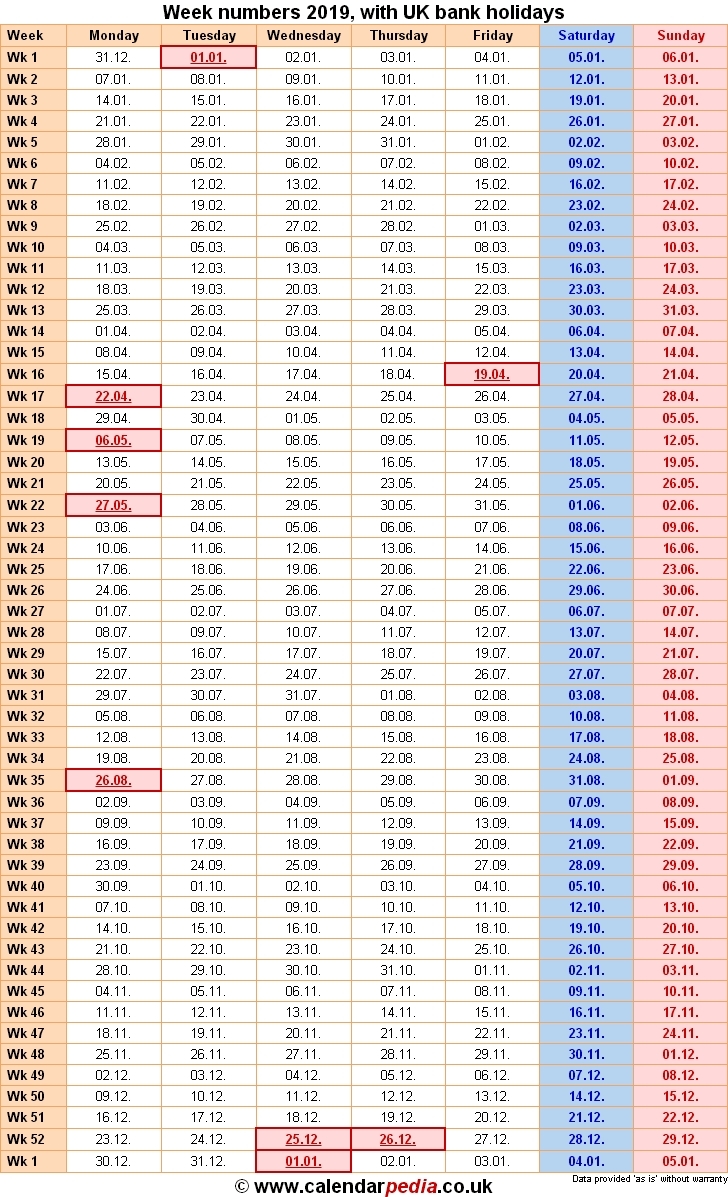 Financial Year Week Number Best Calendar Example