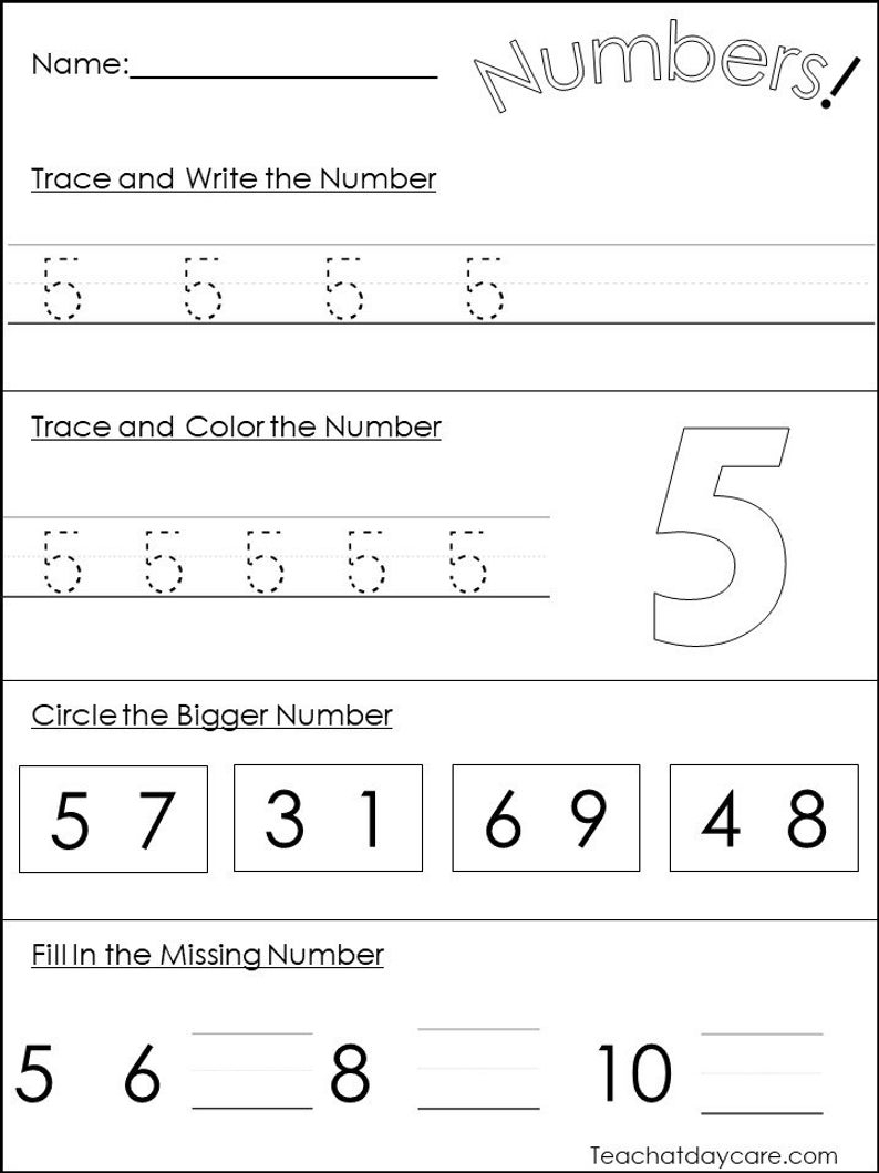 Catch Printable Numbers 1 31