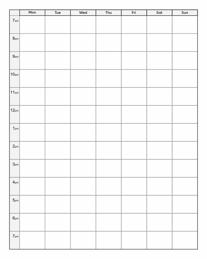 Catch Printable Schedule With Time Slots