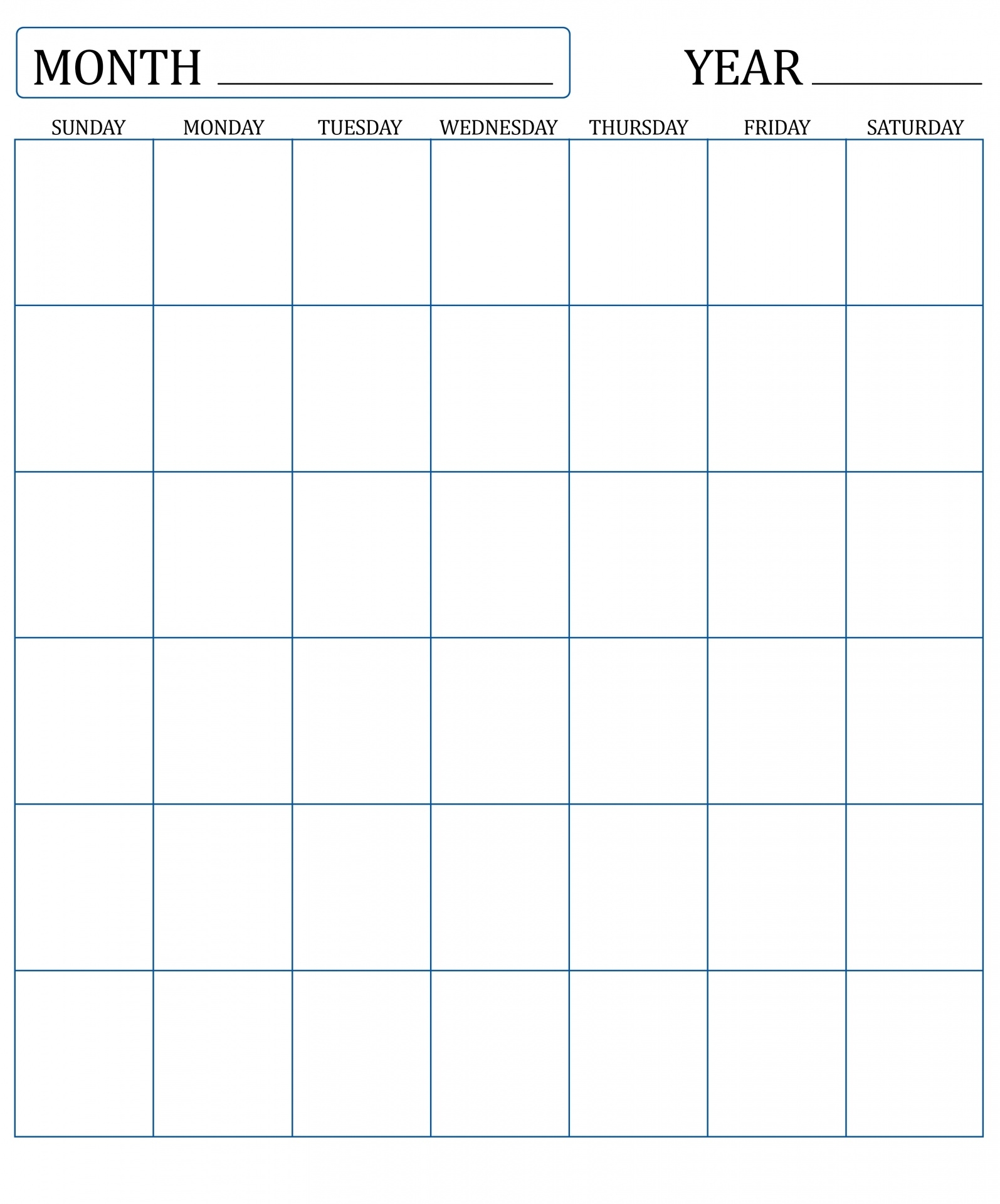 Collect 30 Day Calendar Page Download