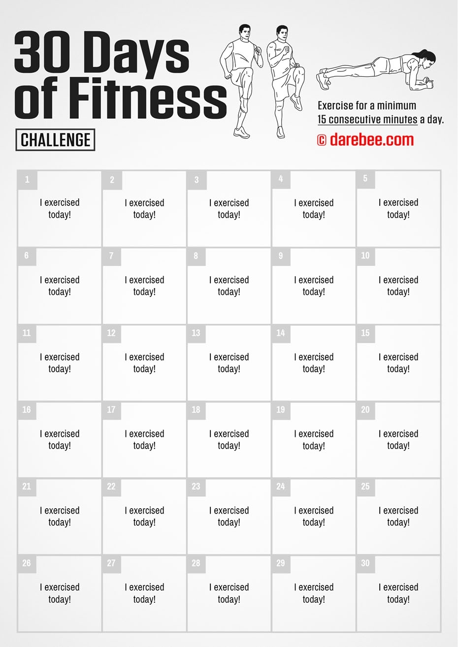 Collect 30 Day Stretch Challenge Printable
