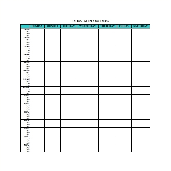 Collect Downloadable Excel Calander With Time Slots