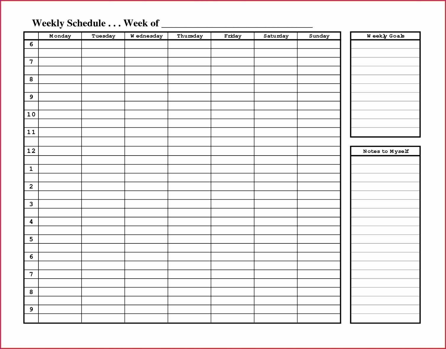 Collect Shift Planning Blank Calendar