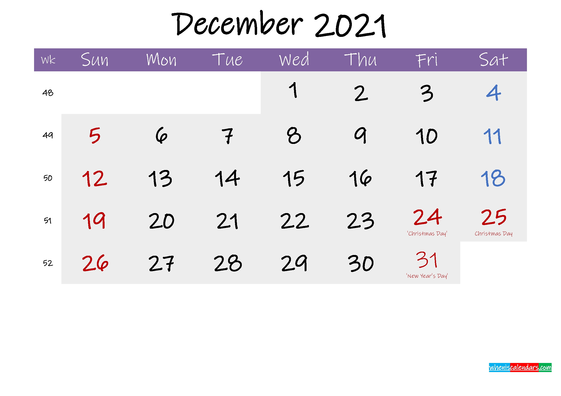 Get 2021 Calendar To Writ On
