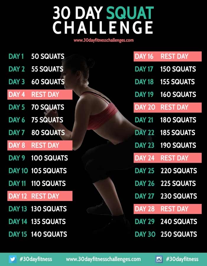 Get 30 Day Fitness Challenge Printable