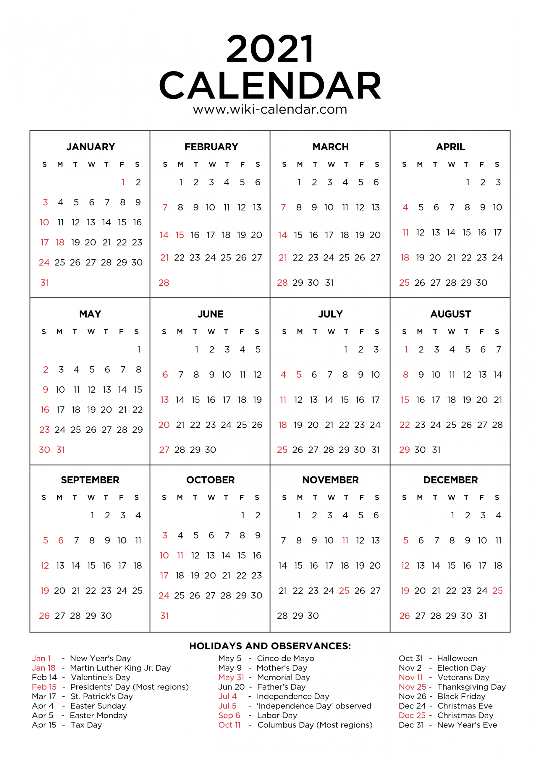 Get Calendar 2021 2021 2022 Free Printable