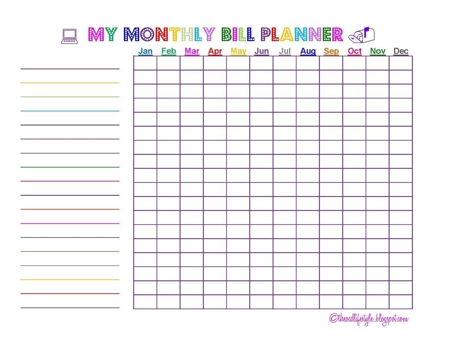 Get Calendar For Bills Printable