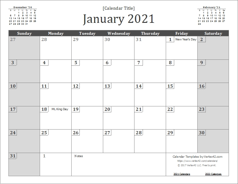 Get Free Printable Calendar 2021 Monthly Google