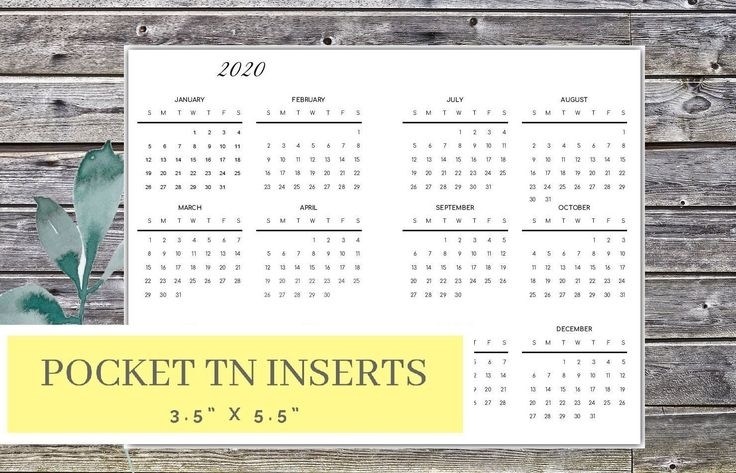 Get Pocket Size Printable Calendar Best Calendar Example