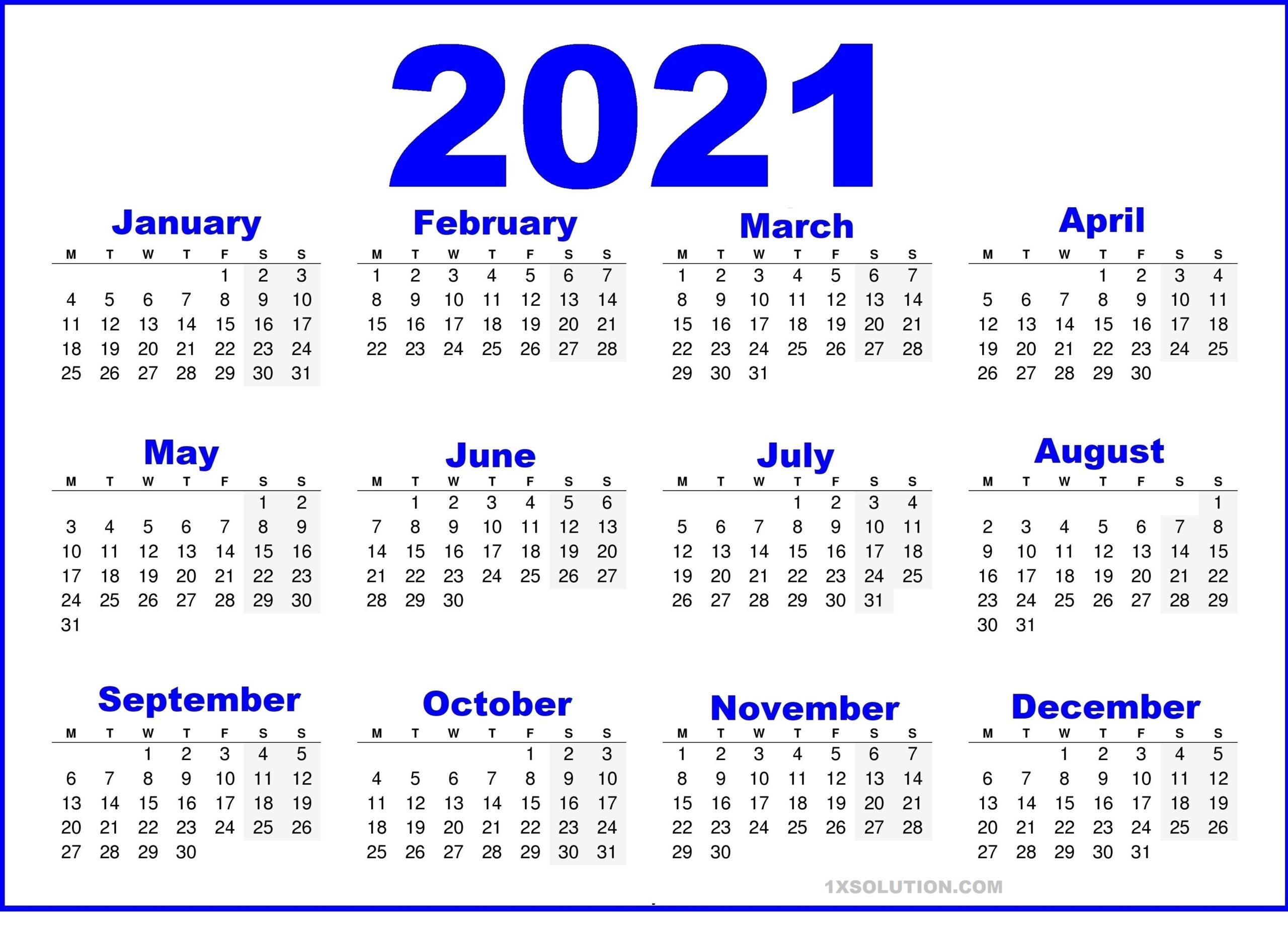 Get Special Days Of The Month 2021