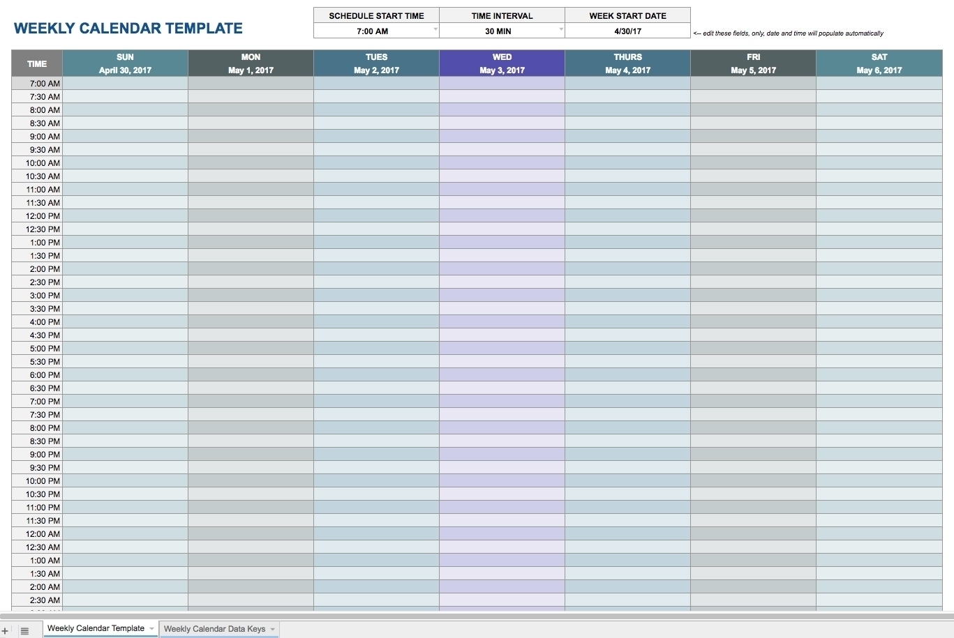 Get Time Slot Excel Template