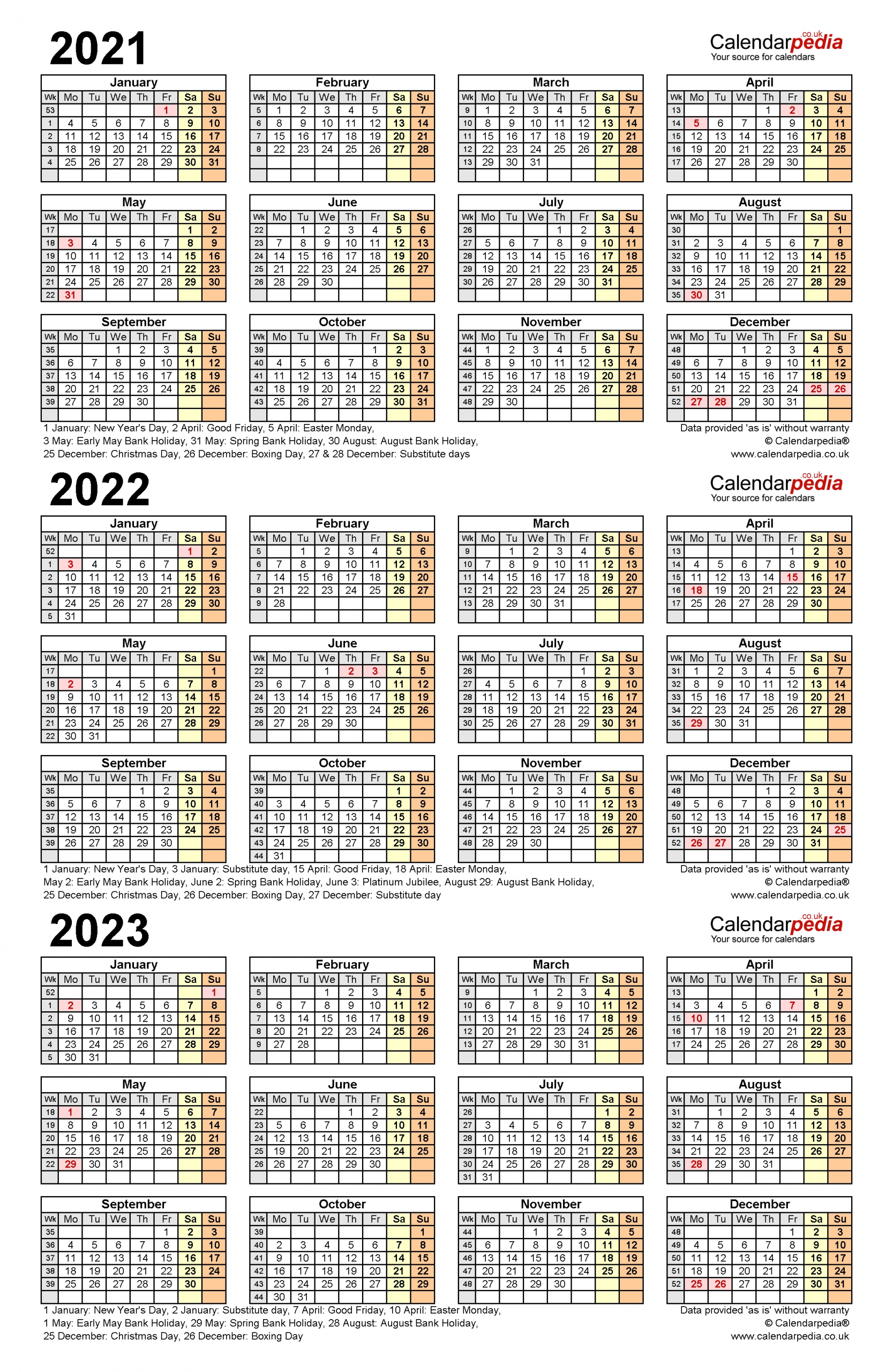 Pick 3 Year Calendar Printable 2021 2021 2022