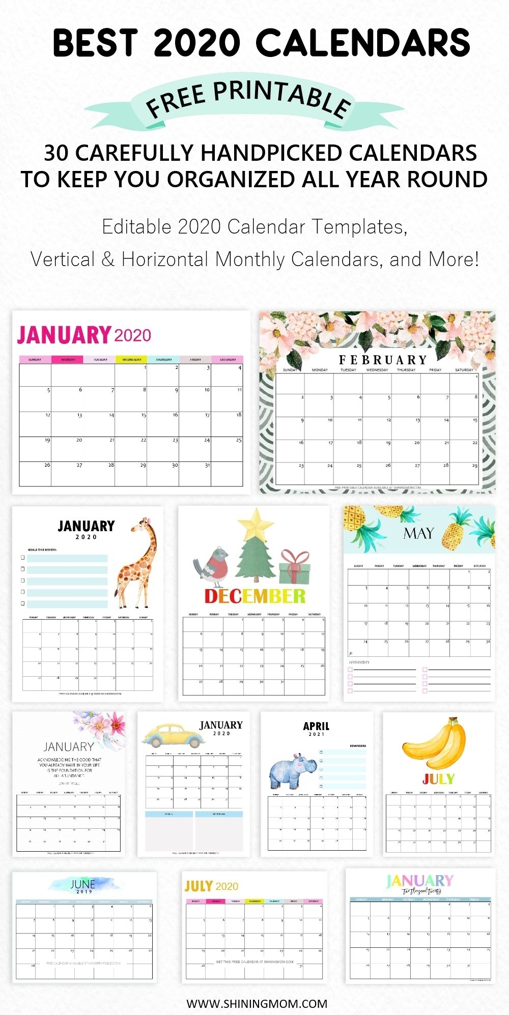 Pick 30 Day Calendar Page Download