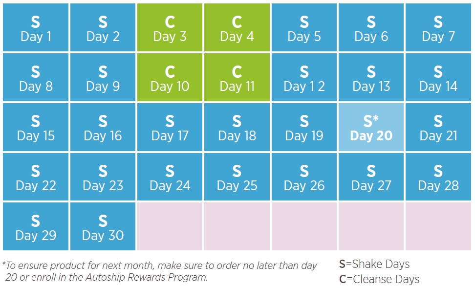 Pick 30 Day Calender