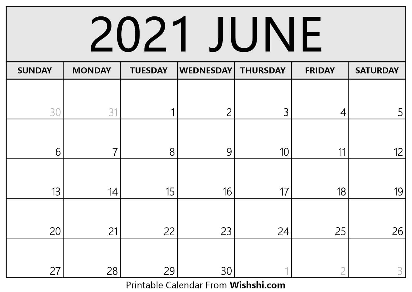 Pick June 2021 To June 2021 Calendar