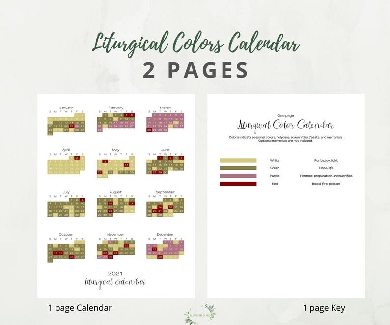 Pick Liturgical Calendar Colors 2021