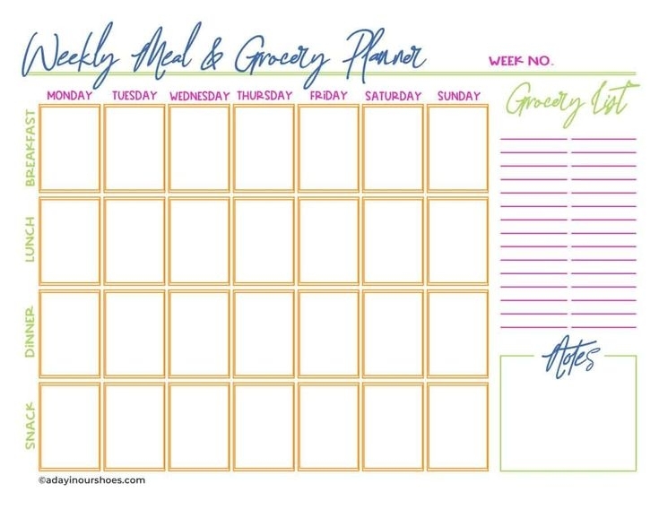 Take Meal Plan Calendar Printable Best Calendar Example