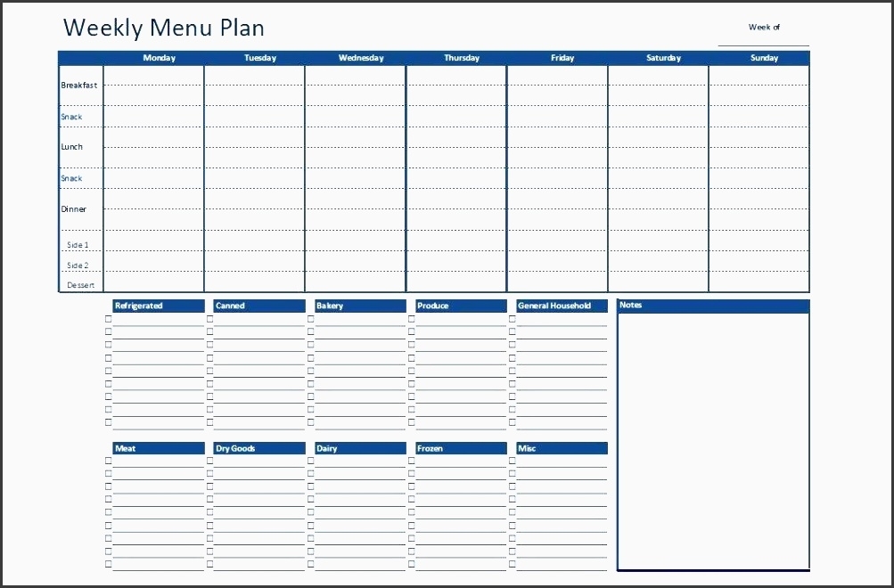 Pick Meal Plan Calendar Printable