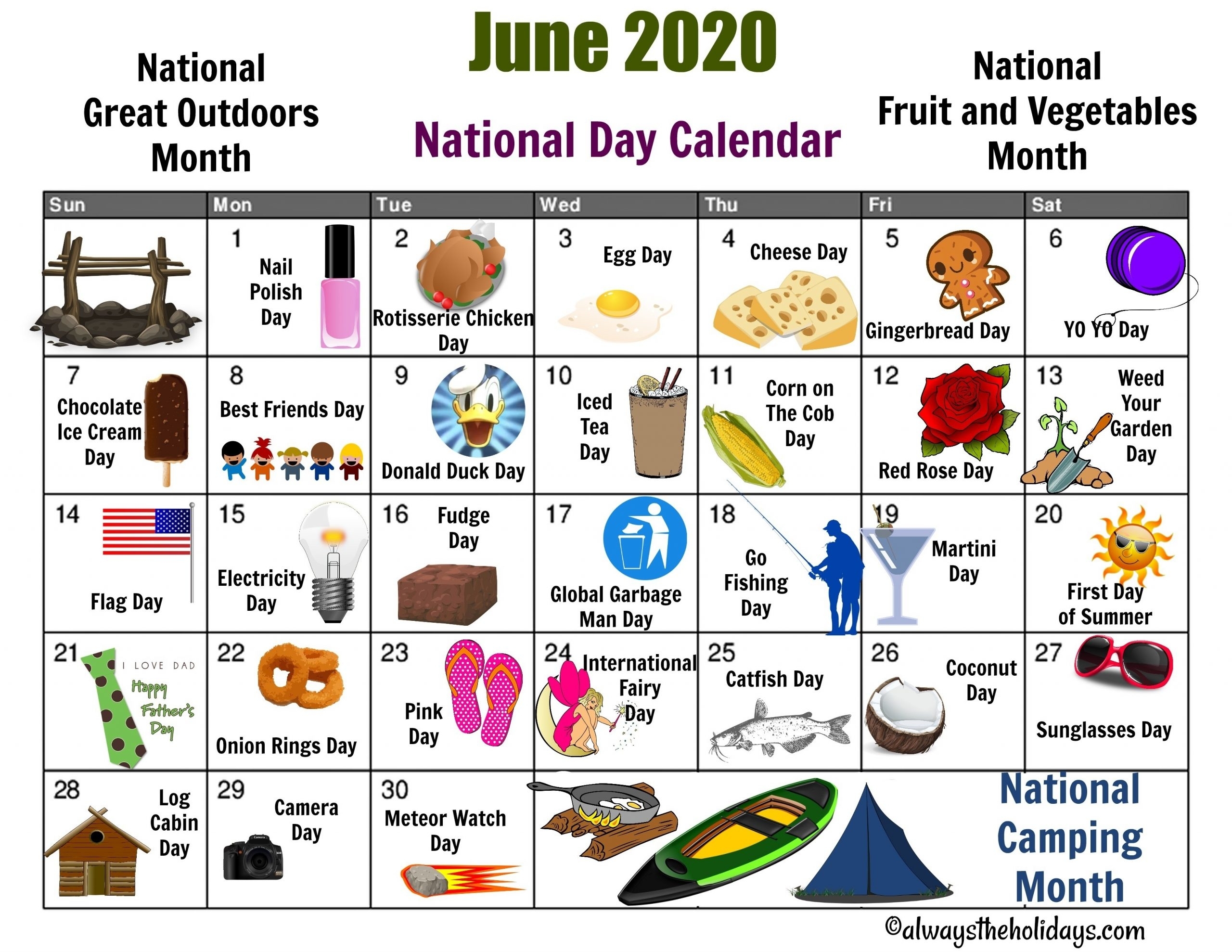 National Day Calendar 2021 | Best Calendar Example