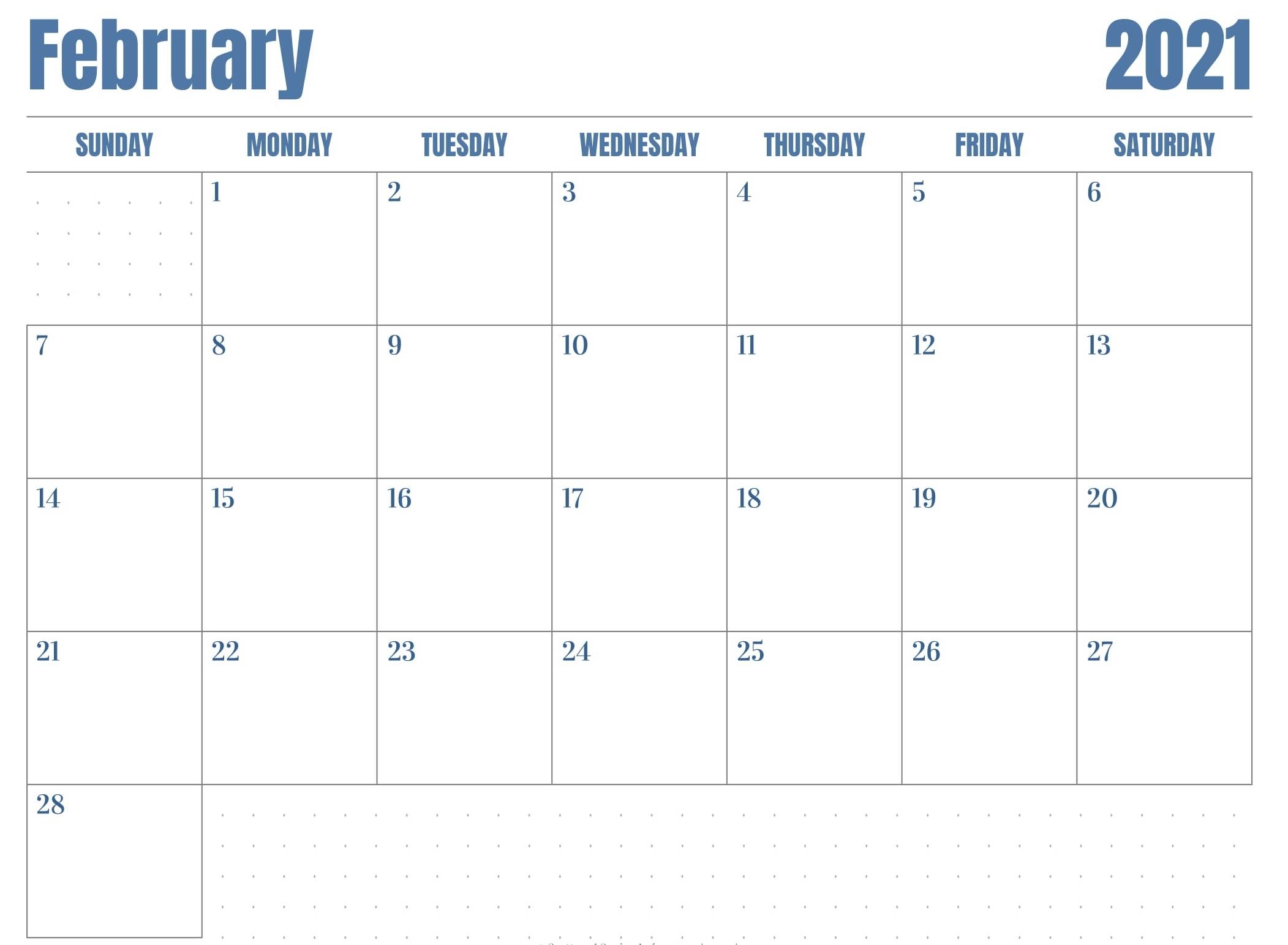 Pick Printable National Days Calendar 2021