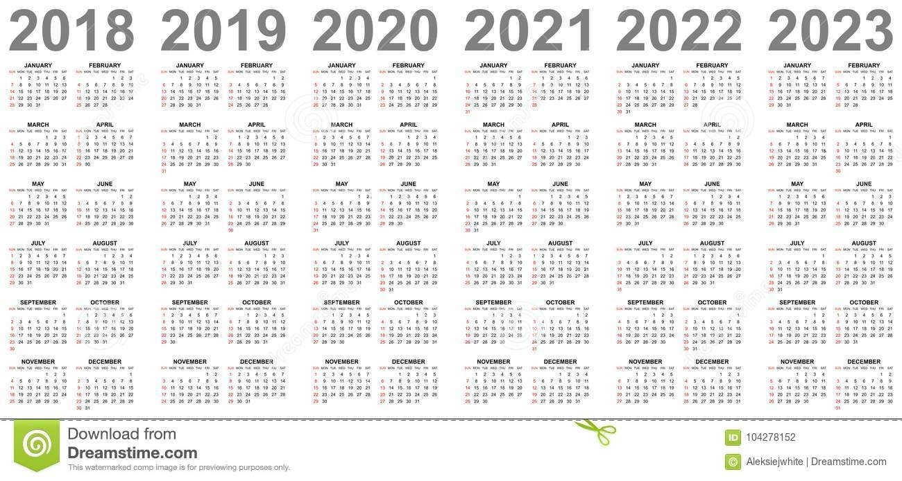 Take 3 Year Printable Calendar 2021 2022 2023