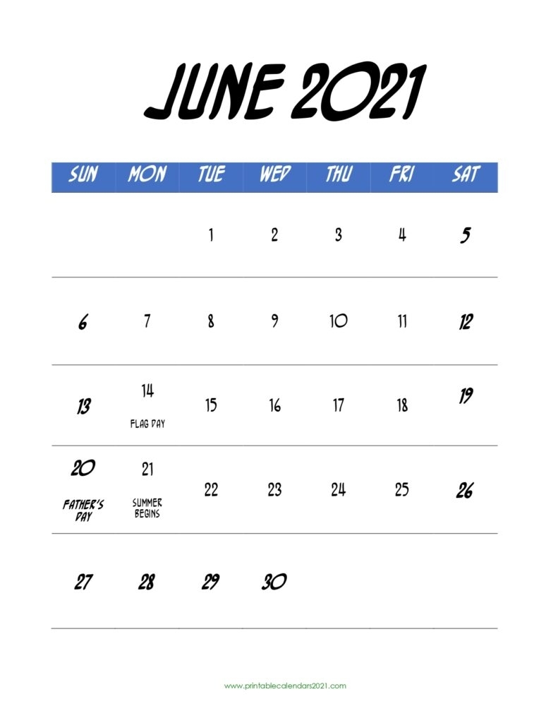 Take Printable National Days Calendar 2021