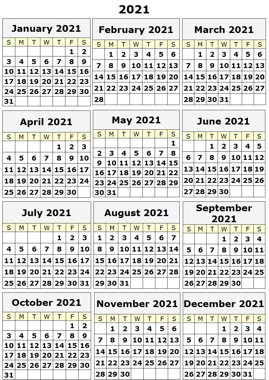 Catch 2021 Monthly Calendar Printable Free