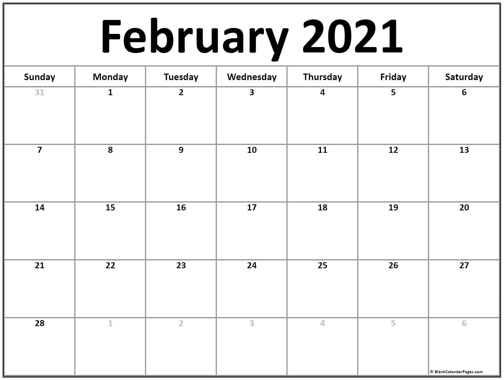 Catch Blank Calendar To Fill In 2021