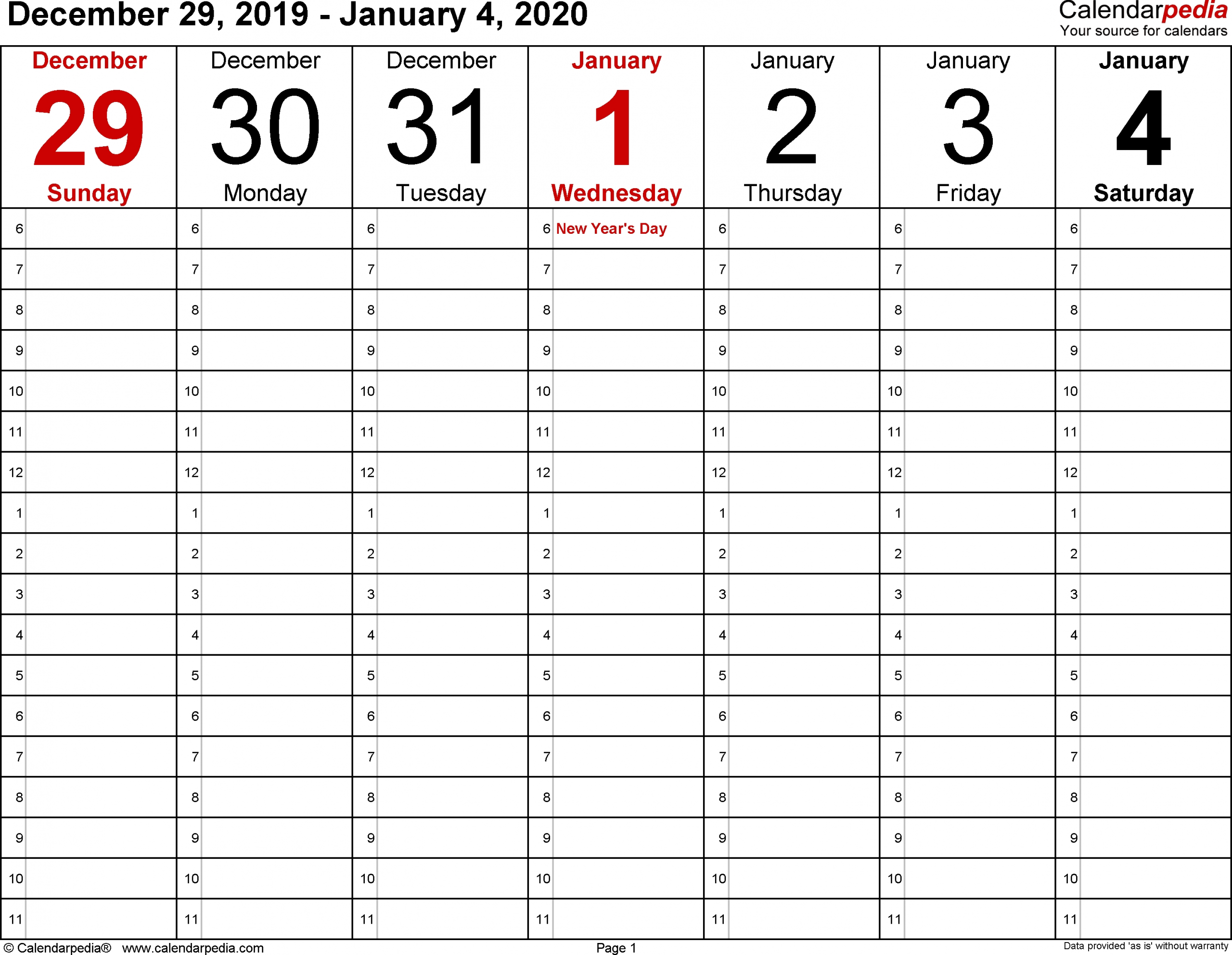 Catch Calendar Week Wise Of 2021