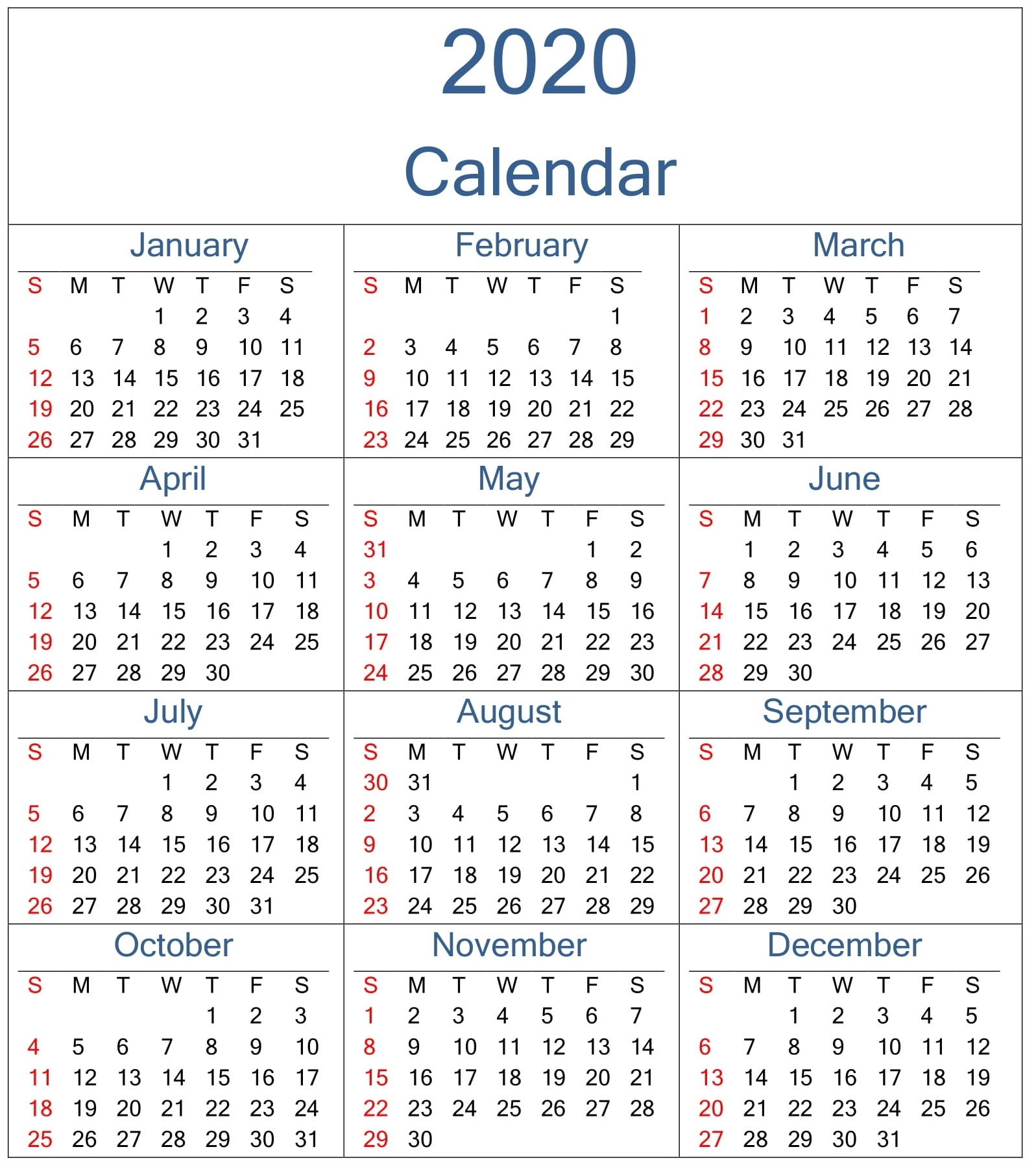 Catch Free Printable Calendars With Boxes