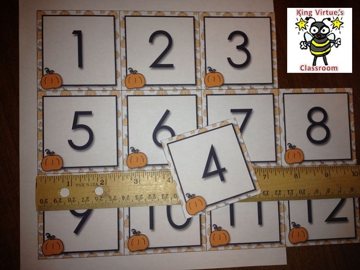 Catch Printable Pumpkin Calendar Numbers 1 31