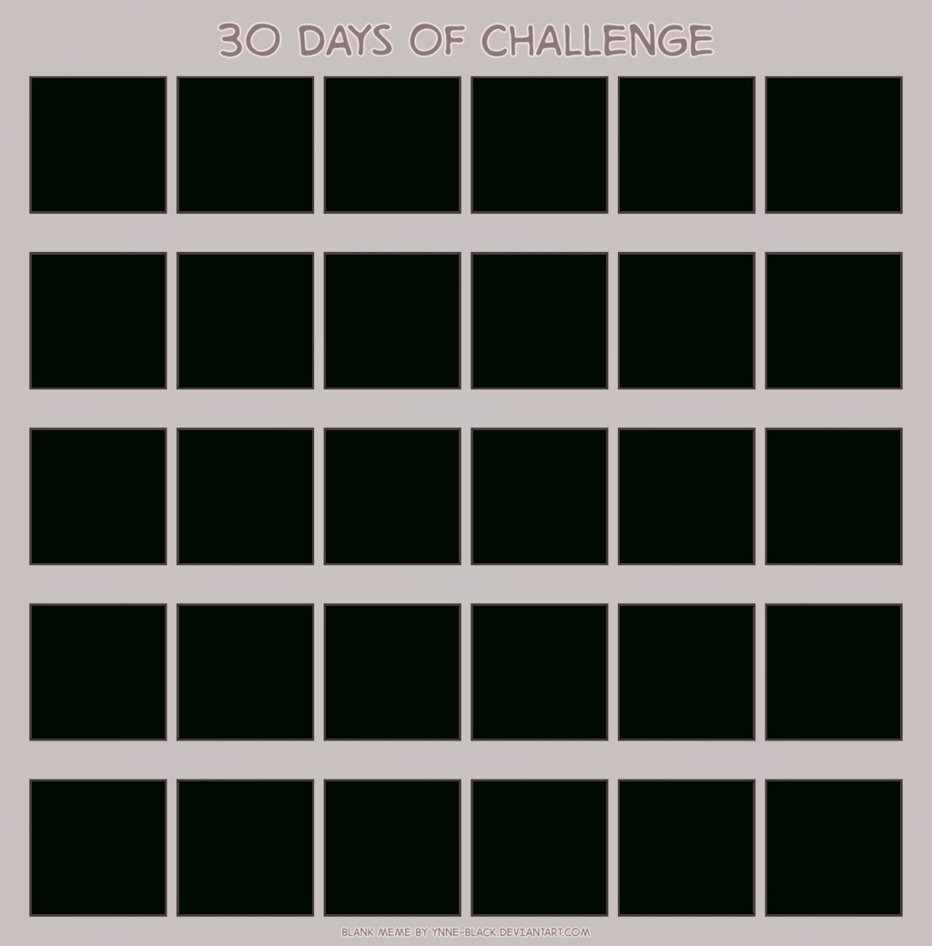 Collect 30 Day Blank Calendar Printable